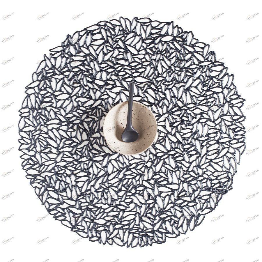 Салфетка виниловая, круглая, синяя, 38 см Chilewich C100407002