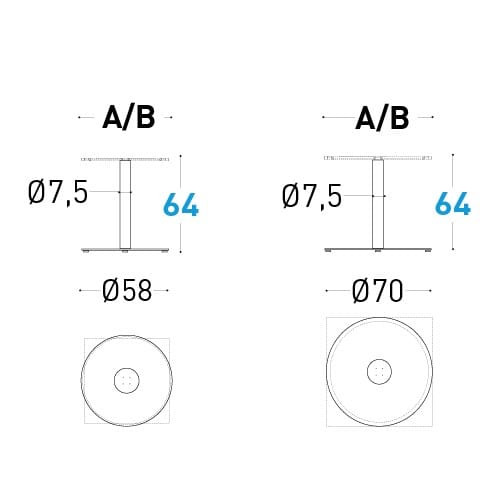 Основание стального стола Varaschin ARCH-00141159 - Вид №2