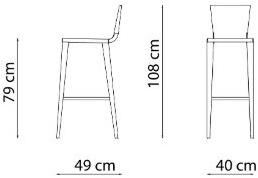 Vermobil Барный стул из металла Skyline Sk150 - Вид №2