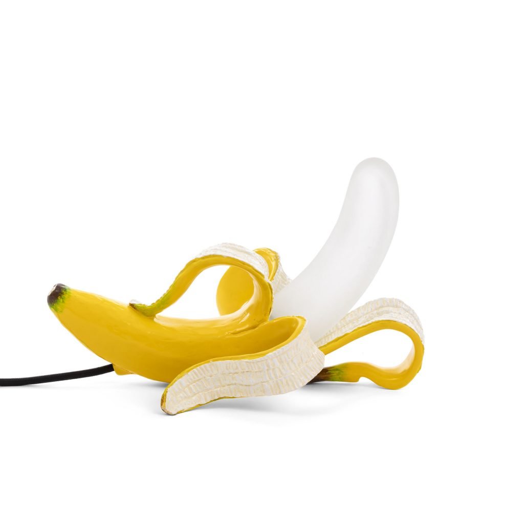 Настольная лампа 19х33 см желтая Banana Yellow Huey SELETTI НЕОБЫЧНЫЕ 00-3882474 Желтый  - Вид №2