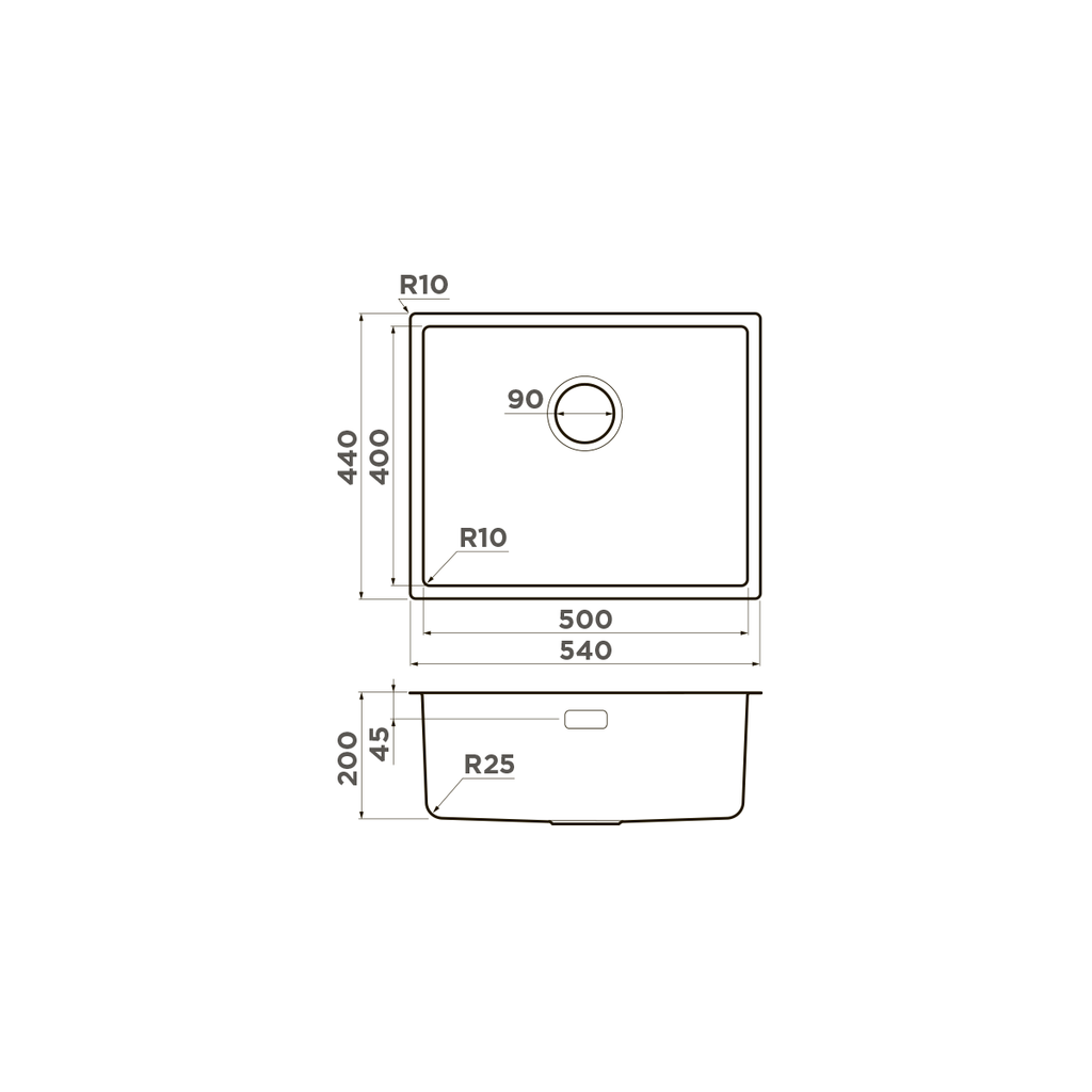 Кухонная мойка Tadzava 54-U/I Ultra LG OMOIKIRI 4993266 - Вид №5