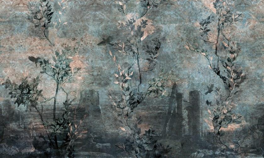 Inkiostro Bianco Обои сусальное золото с цветочными мотивами Goldenwall 2020 Inkevea2001,2,3,4 - Вид №1