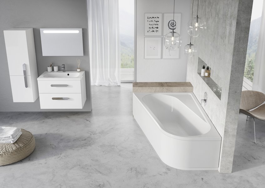 Ванна CHROME 170х105 L белая Ravak CA31000000 - Вид №2