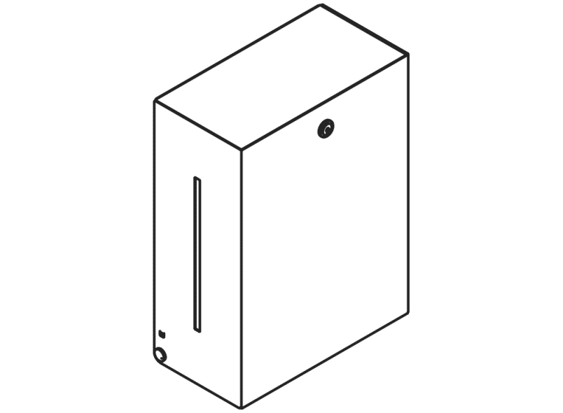 900.06.009XA диспенсер для бумажных полотенец HEWI System 900 - Вид №3