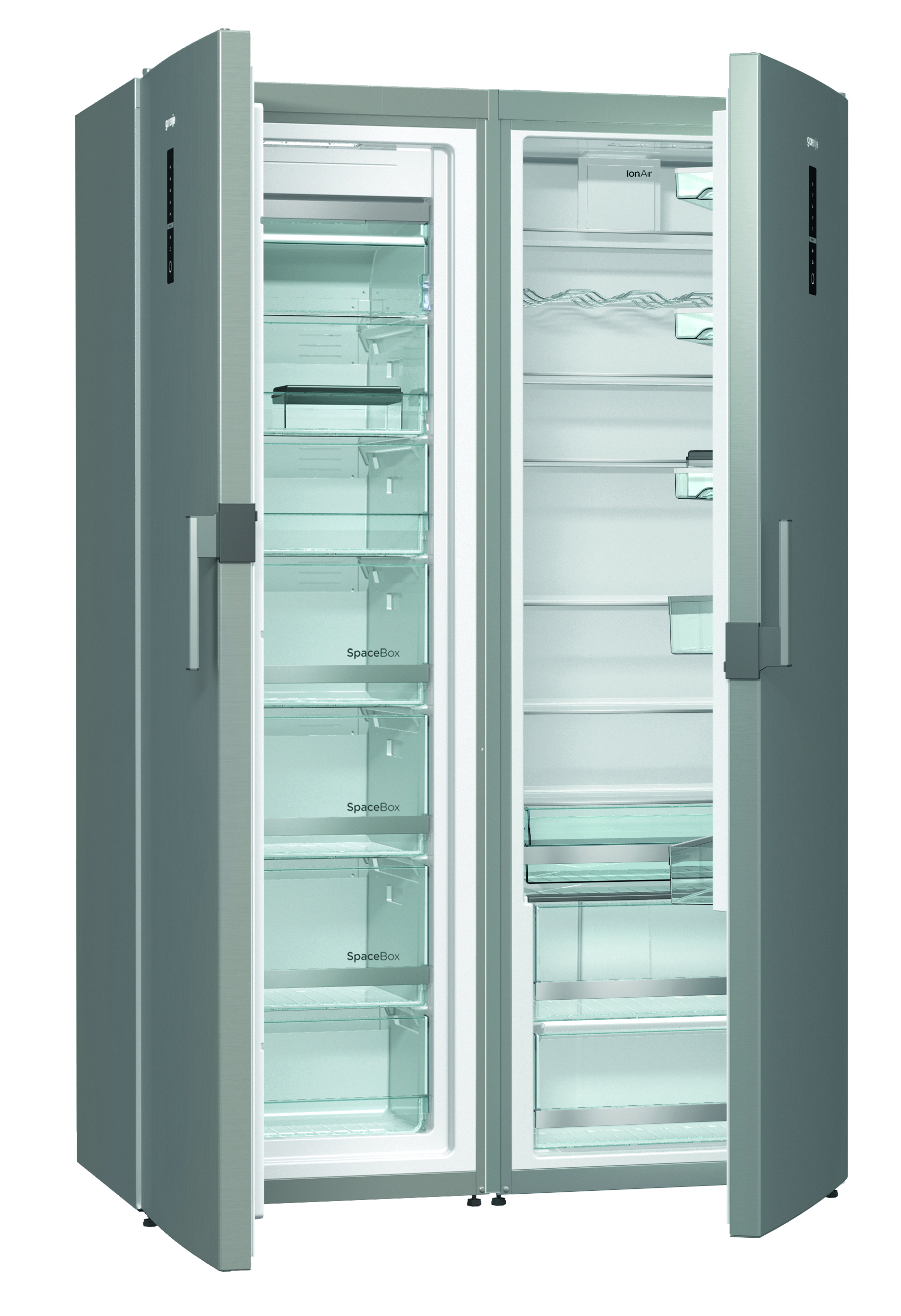 R6192LX Холодильники / 185x60x64, 370 л, капельная система разморозки, нержавеющая сталь Gorenje Santreyd  - Вид №2