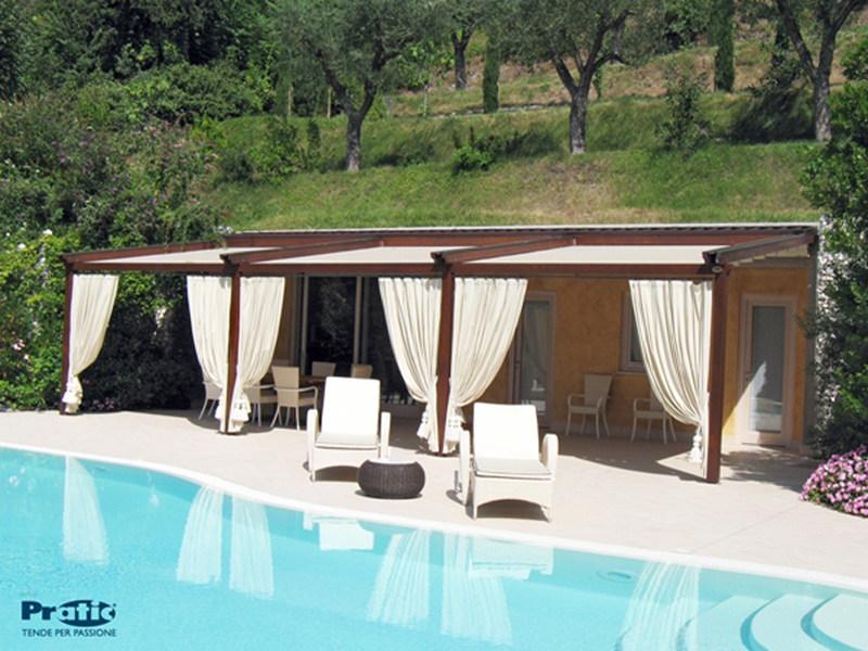 PRATIC F.lli ORIOLI Деревянная пергола с раздвижной крышкой Tecnic sun-id-1351848 - Вид №2