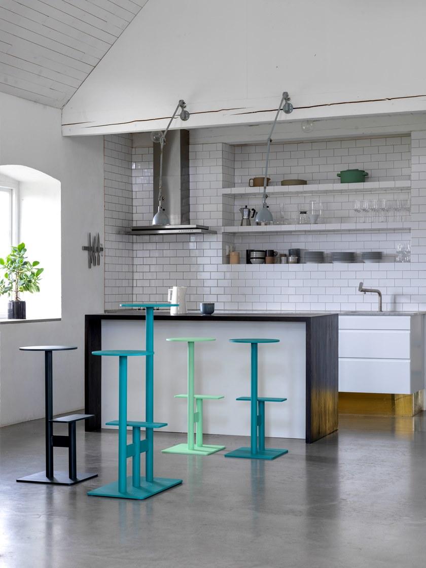 Blå Station Высокий барный стул из алюминия с подставкой для ног Combo Bla Station sun-id-1459300 - Вид №19