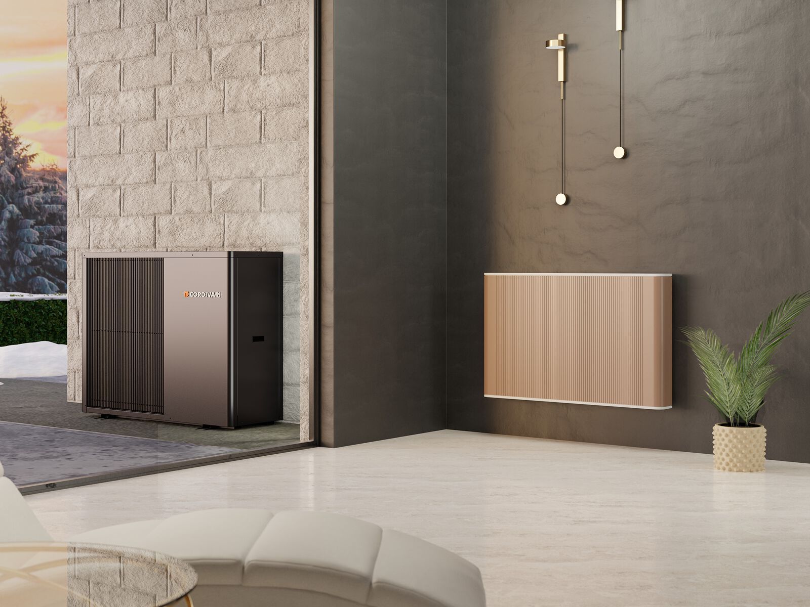 Настенный фанкойл Cordivari Design вентилируемые радиаторы ARCH-00032716 - Вид №2