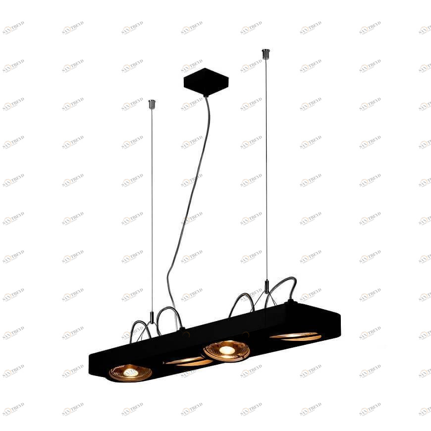 Подвесной светильник черный SLV Aixlight R2 Long 159220 SLV ДИЗАЙНЕРСКИЕ, AIXLIGHT R2 BLACK 00-3889713 Черный 