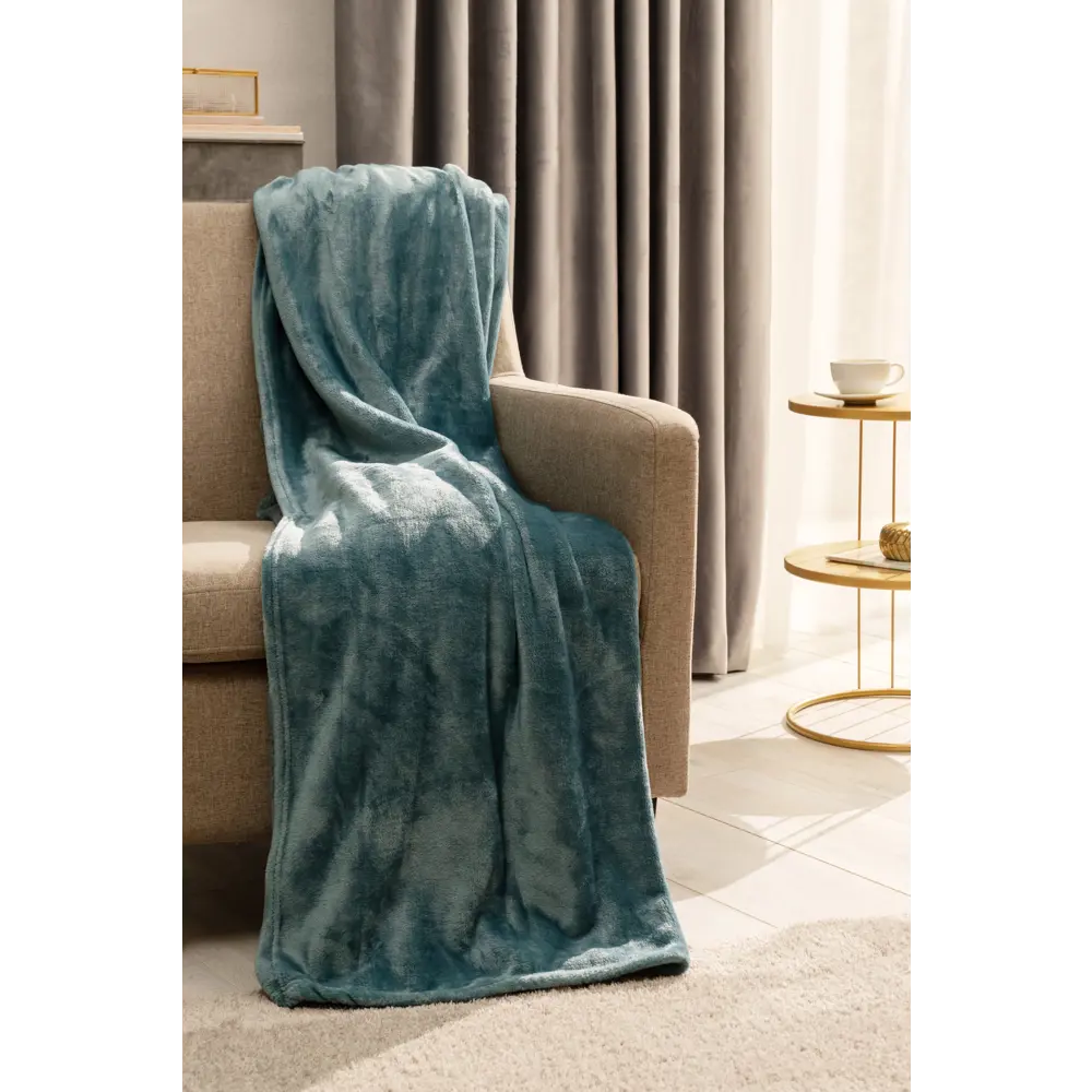 Плед Inspire Flamingo 200x220 см микрофибра цвет бирюзовый 89162746 STLM-2089202 - Вид №3