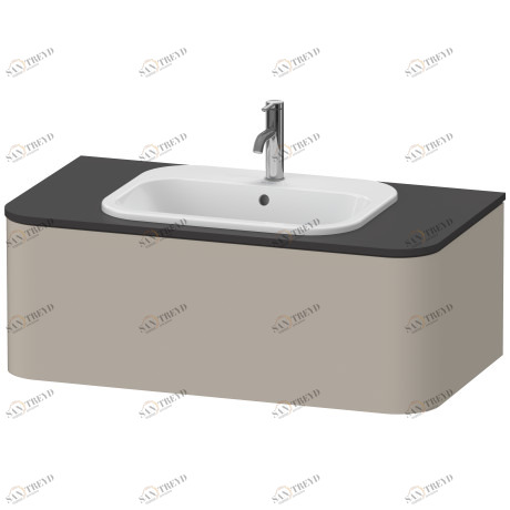 HP495106060 Happy D.2 Plus Тумбочка для подвесной консоли Серо-коричневый шелковисто-матовый лак Duravit