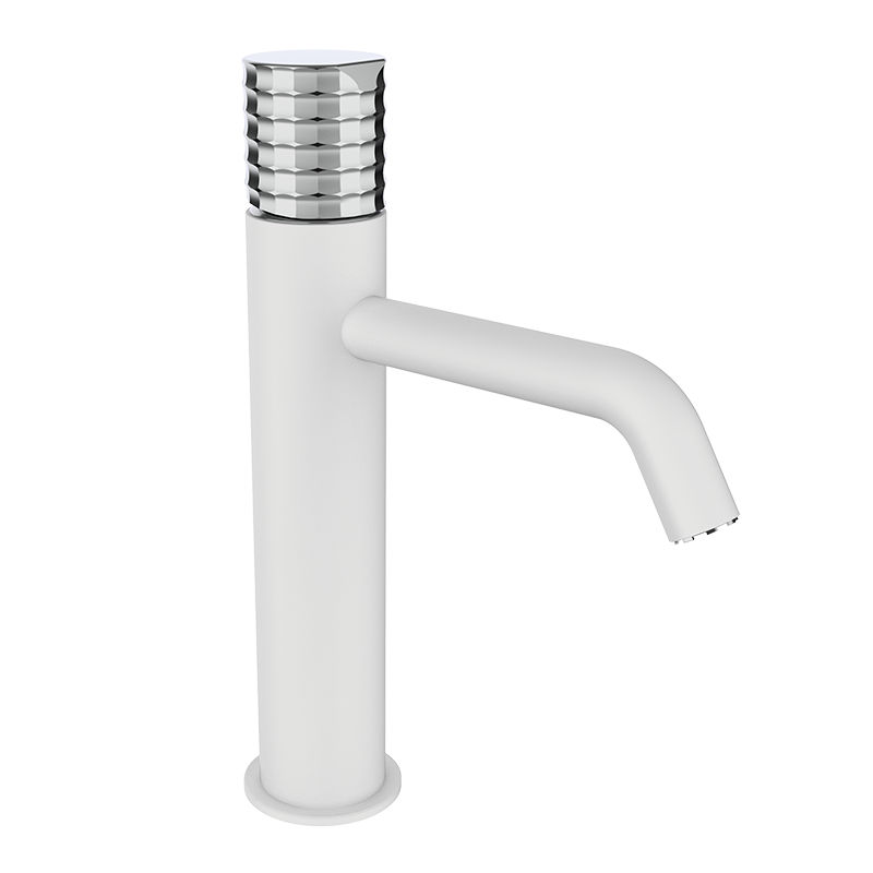 75540751 PREMIUM Белый XL Умывальник смеситель Белый-Хром GRB MIXERS Aura