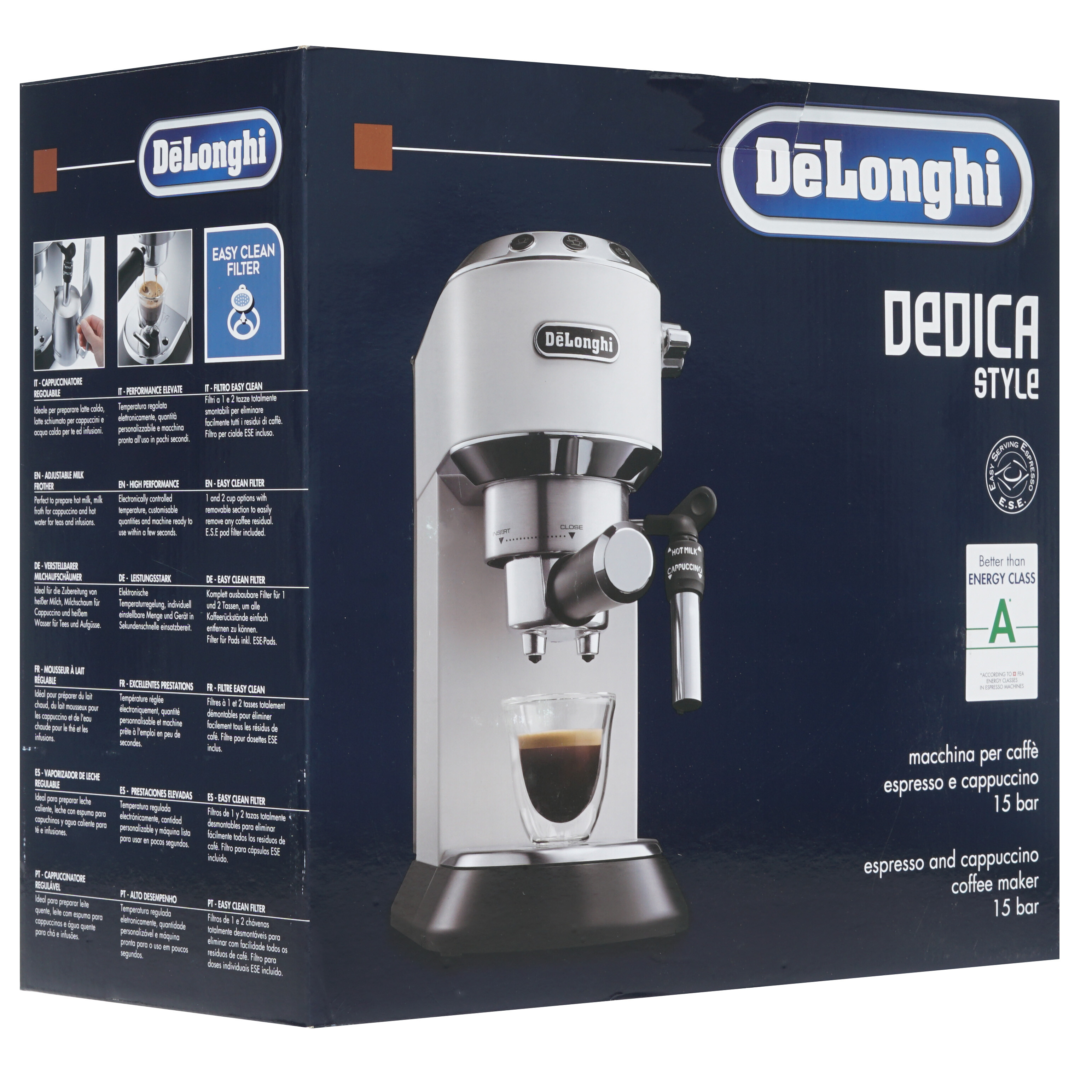 8111357 Кофеварка рожковая DeLonghi EC 685.W белый STDN-0024691 - Вид №8