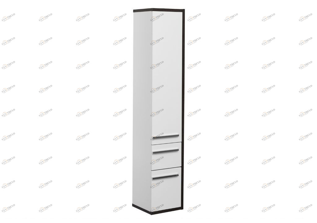 Шкаф-пенал для ванной Aquanet Фостер 35 эвкалипт мистери/белый 00202062