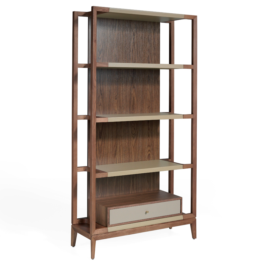 Стеллаж деревянный с ящиком BRS1701A от Angel Cerda ANGEL CERDA  346865 Коричневый  - Вид №1