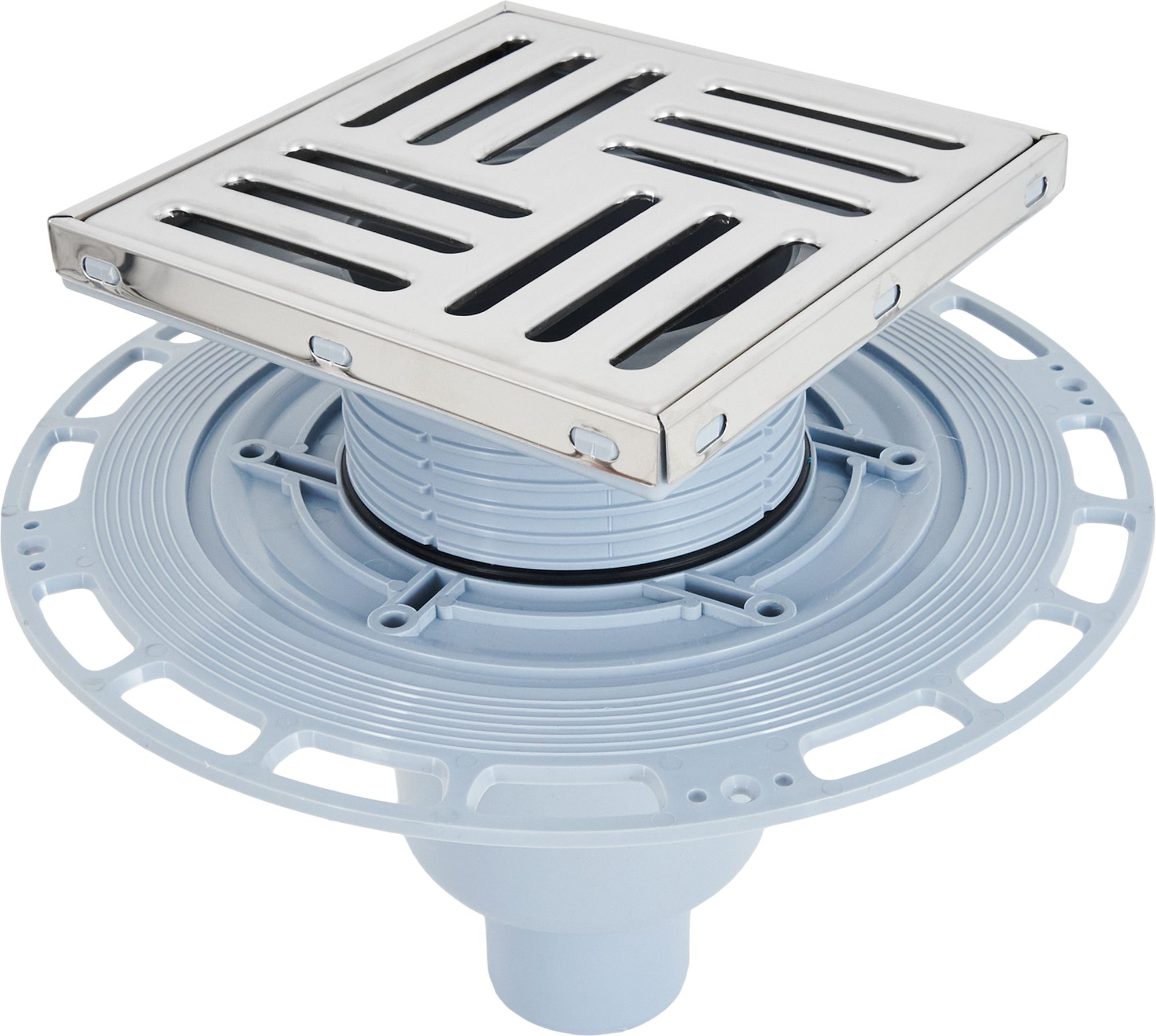 Душевой трап комбинированный 150x150 мм с регулировкой высоты 86395358 АНИ пласт STLM-0068508