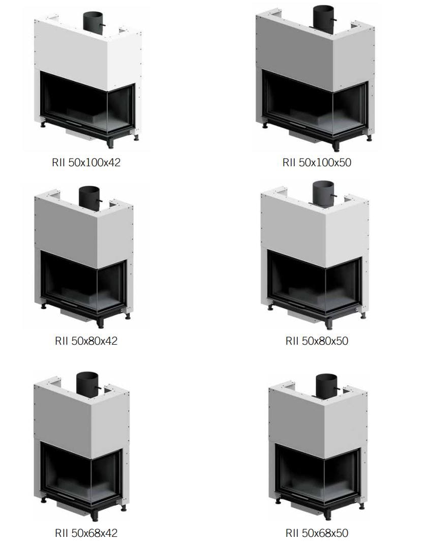Стальной угловой дровяной камин RÜEGG RII ARCH-00120838 - Вид №5