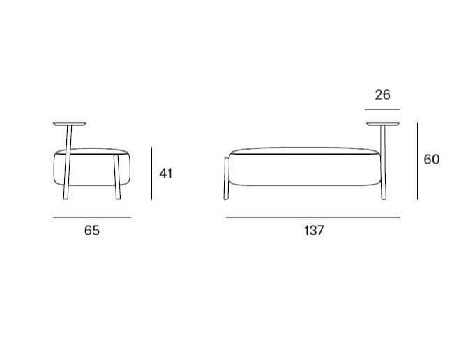 Мягкая скамейка из ткани Blasco&Vila RC Wood ARCH-00033908 - Вид №10