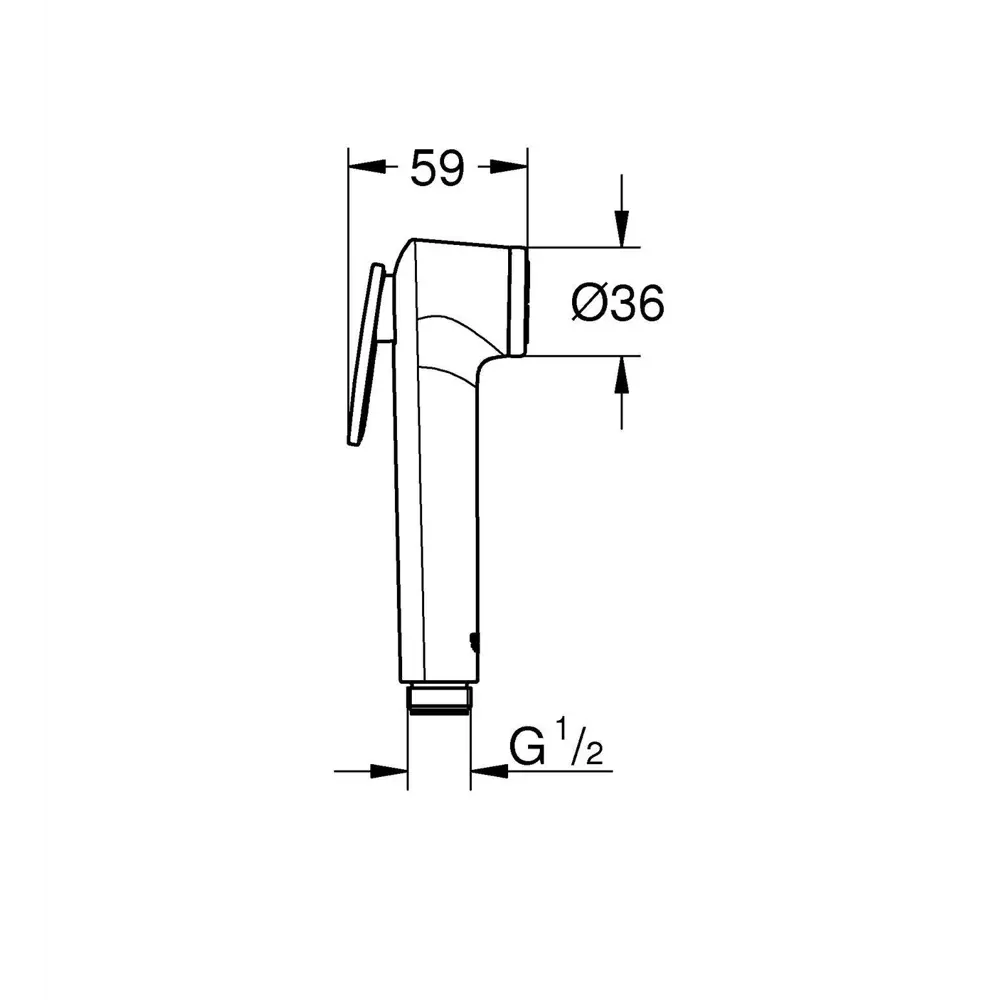 Лейка для душа гигиеническая Grohe Tempesta 1 режим цвет хром Tempesta-F Trigger Spray STLM-2127962 - Вид №7
