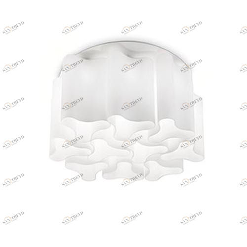 Дизайнерская потолочная люстра Ideal Lux Compo PL15 белая IDEAL LUX ДИЗАЙНЕРСКИЕ 109017 Белый 