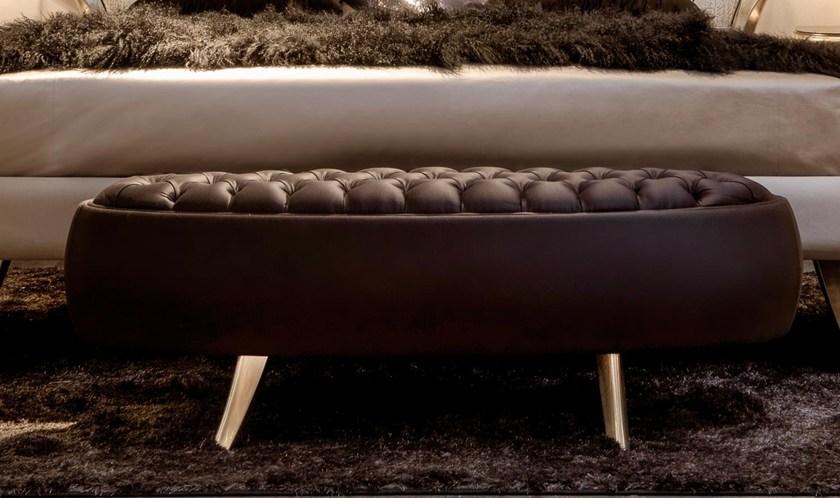 CorteZari Мягкая скамья из ткани Zoe gold 438 - Вид №2