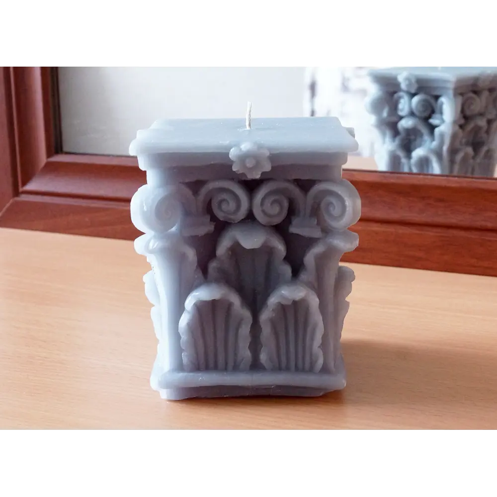 Свеча парафиновая Челентано серая EVIS STLM-2155380 - Вид №5