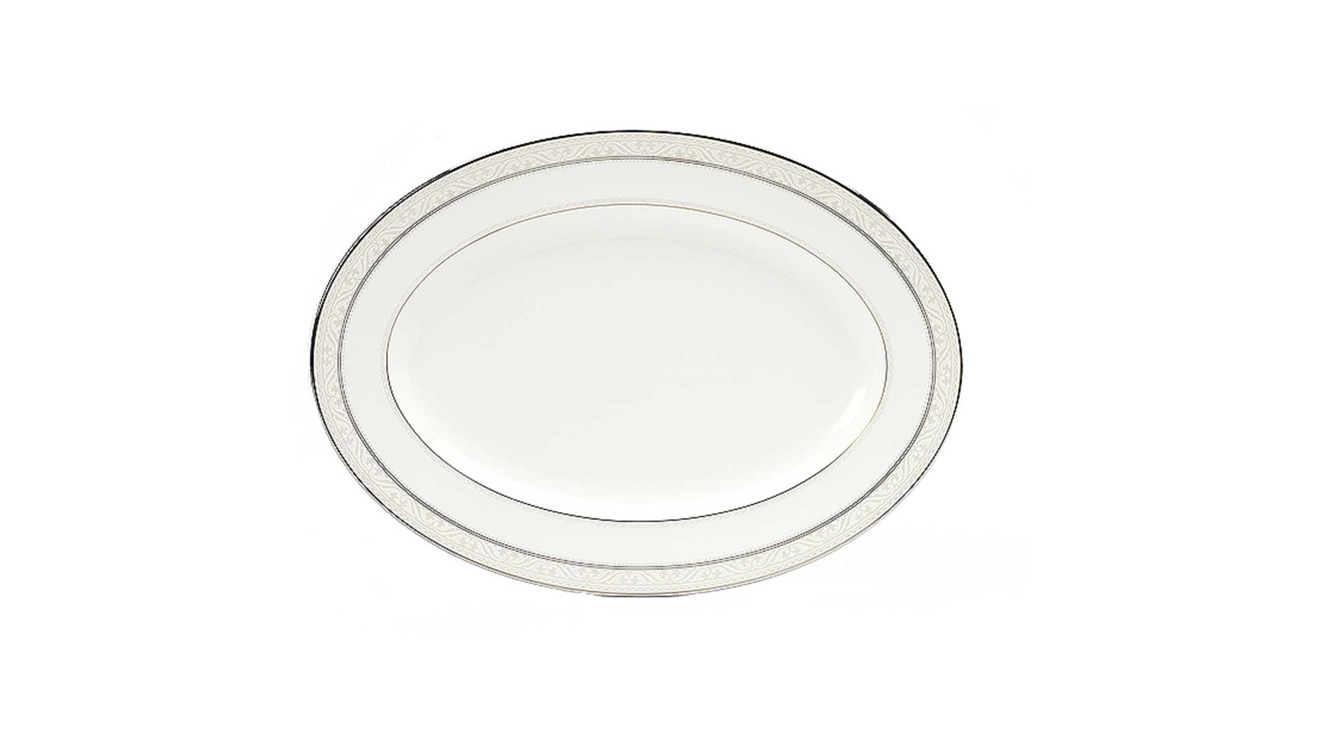 10672918 Noritake Сервиз столовый Noritake Монтвейл, платиновый кант на 6 персон 20 предметов, фарфор Фарфор костяной  - Вид №1