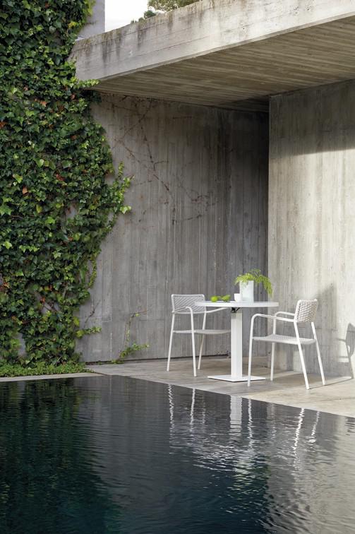 MNST1244 Обеденный стол pa lava 60см x 60см Manutti Napoli - Вид №6