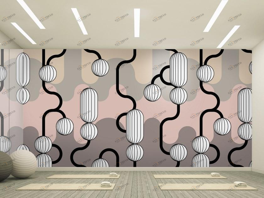 Baboon Моющиеся обои с огнестойкими мотивами Pattern sun-id-1374470