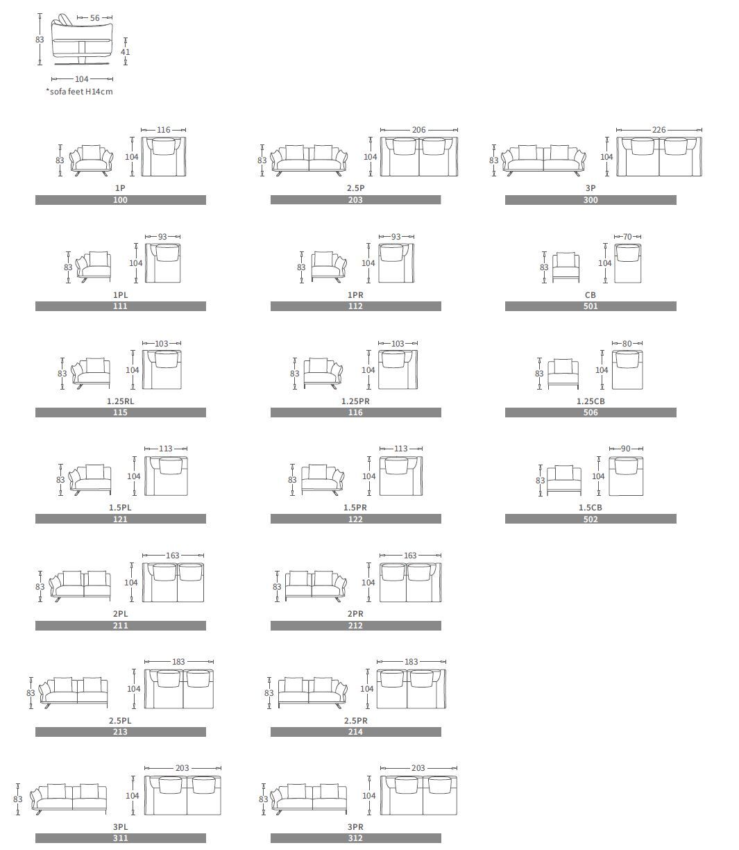 3-местный кожаный диван CAMPO DE' FIORI COSMO ARCH-00147805 - Вид №5