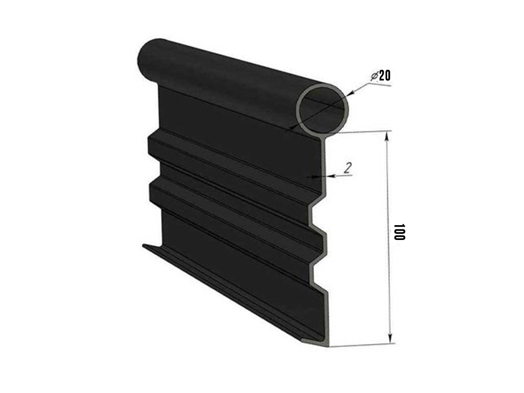 Садовый бордюр "Кантри ПЛЮС", черный ГеоПластБорд GPBST-26 - Вид №1