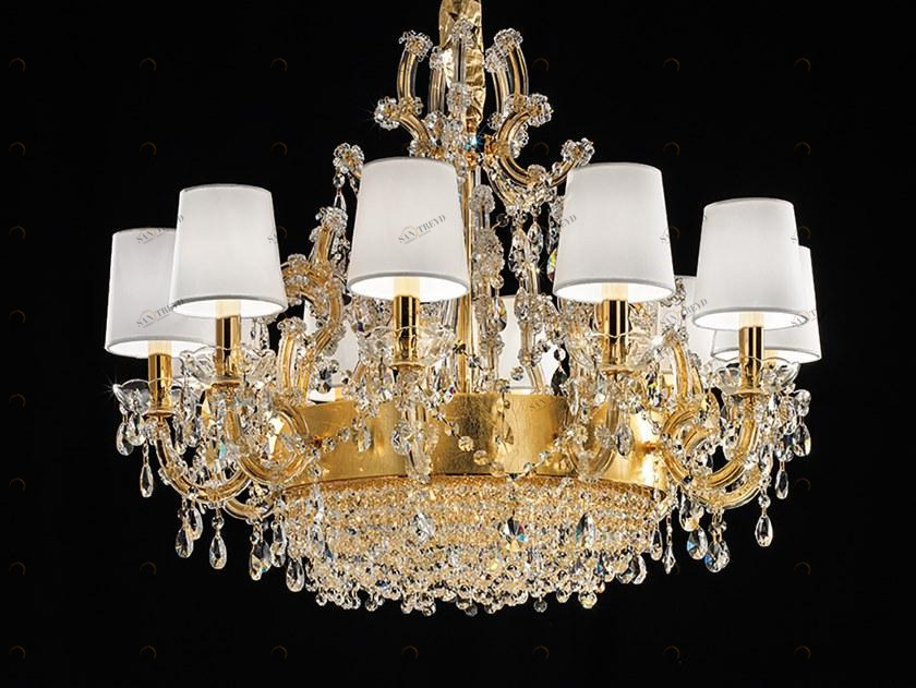 Masiero Led подвесной светильник из металла с кристаллами swarovski® Maria teresa sun-id-1484684