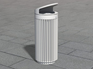 Держатель для мусора из нержавеющей стали с крышкой для наружного использования