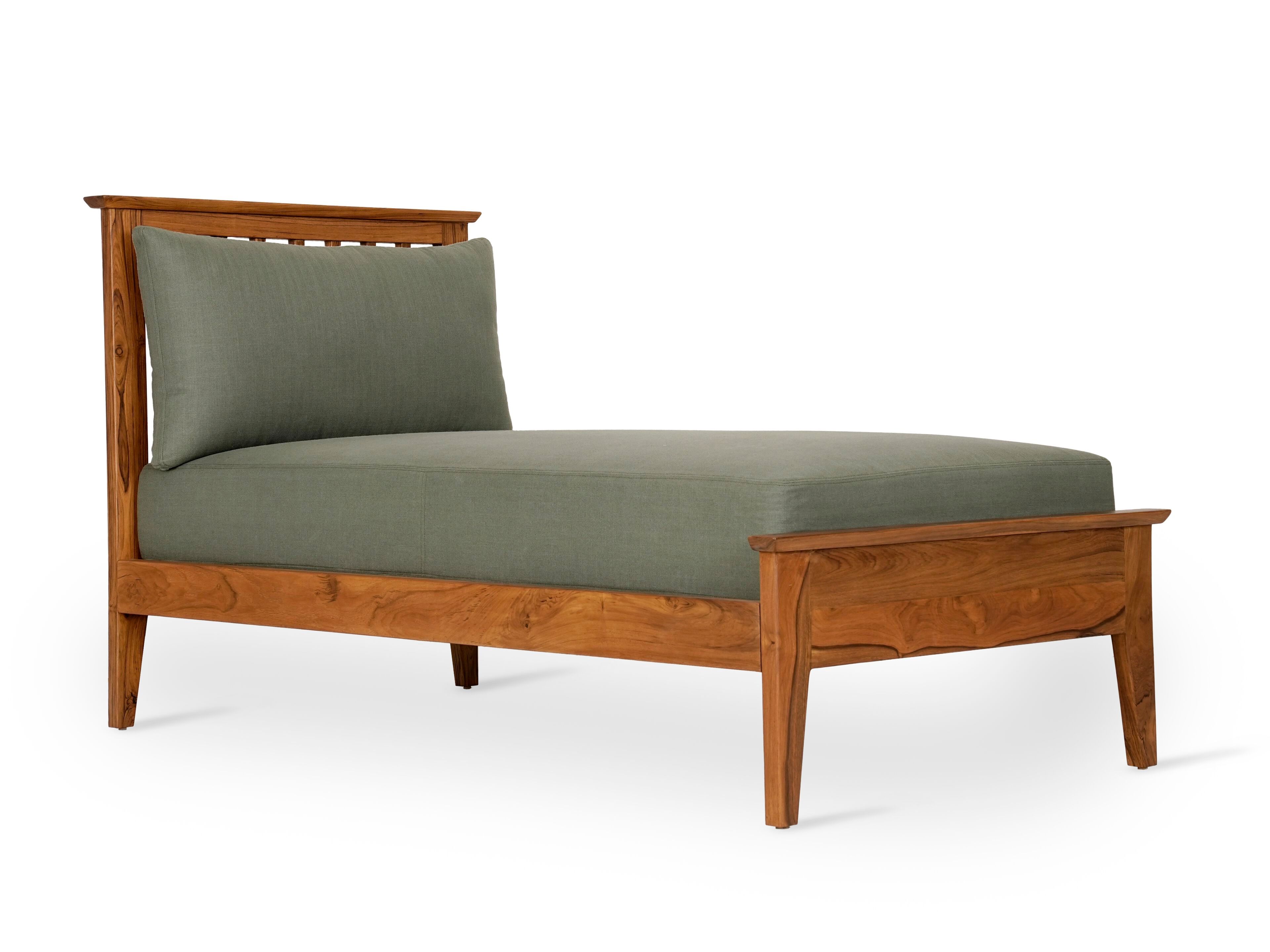 Односпальная кровать из тикового дерева Alankaram GWELY ARCH-00012622