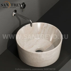 FO035SB Накладная раковина на столешницу  круглая Ceramica Globo