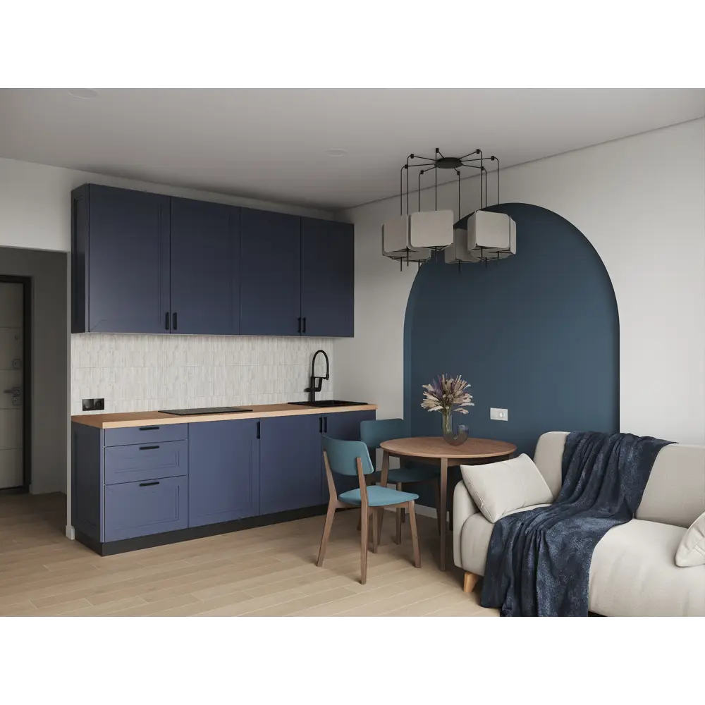 KONSENSA Фасад Котлас синий для кухни 45×17 см с филенкой 89409664 STLM-1580963 - Вид №7