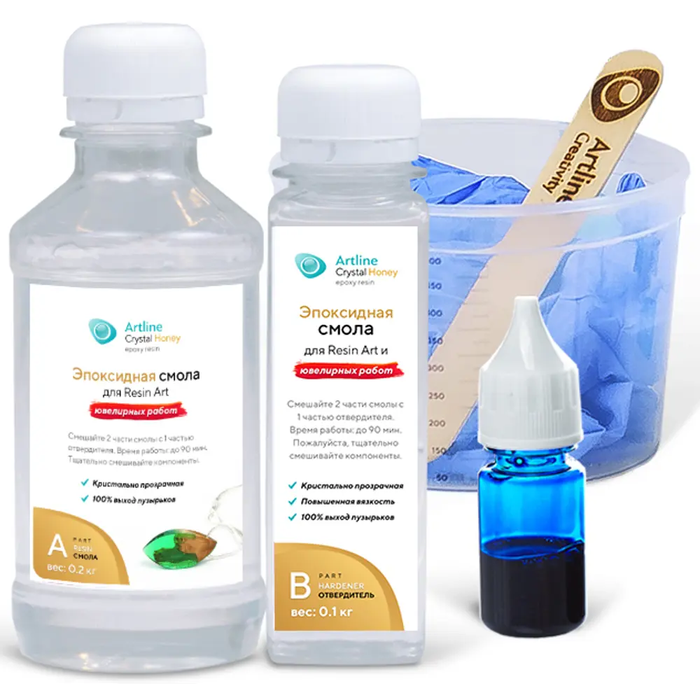 Смола эпоксидная для ювелирных работ Artline Creativity Honey 0.3 кг STLM-2180662