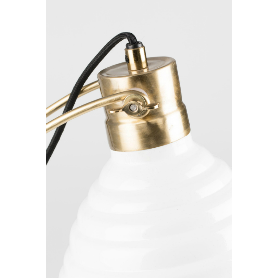 Лампа настольная Curly, белая White Label Living 5200056 - Вид №3