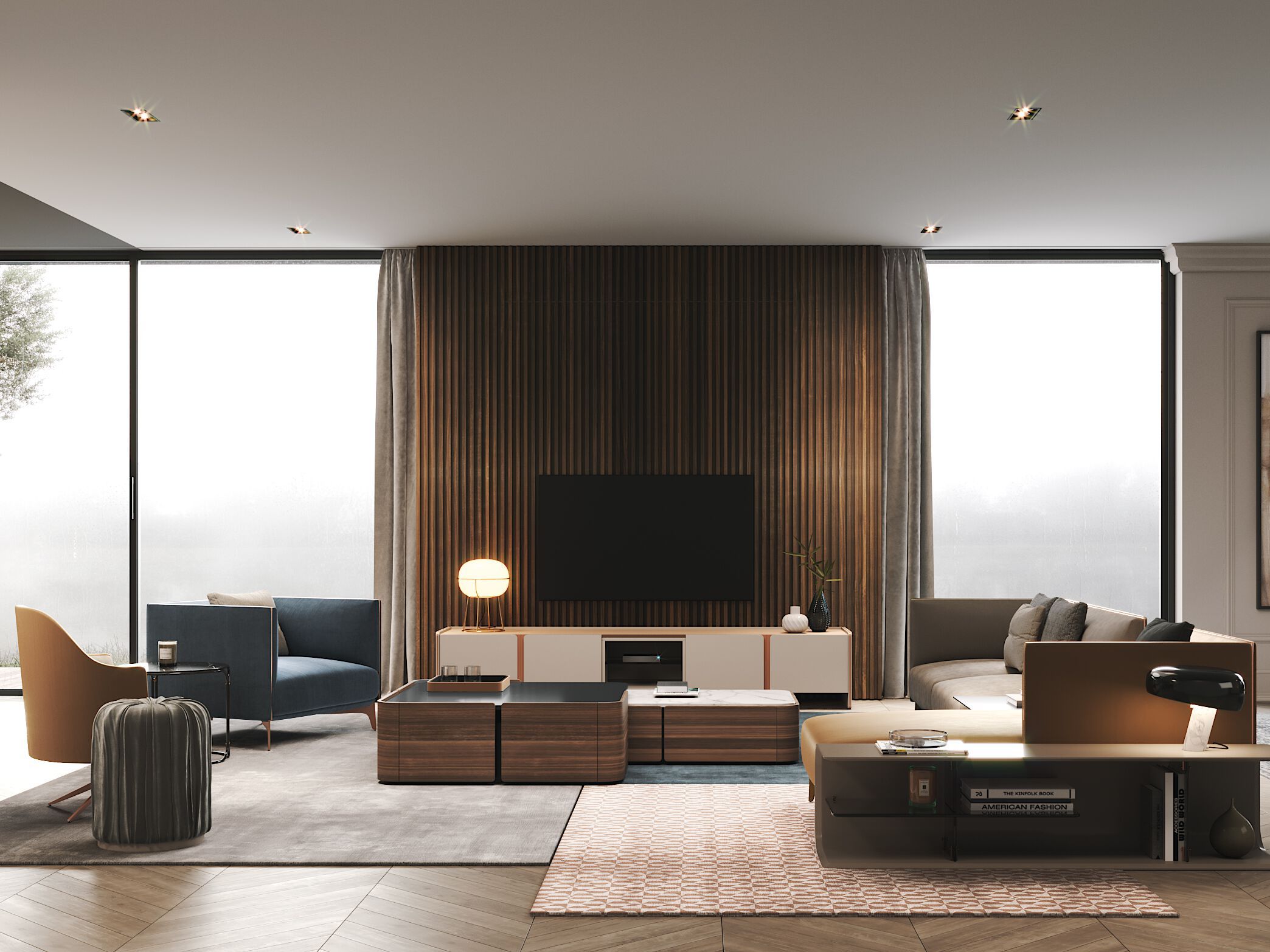 Тканевое кресло с подлокотниками PRADDY Natur ARCH-00067330 - Вид №4