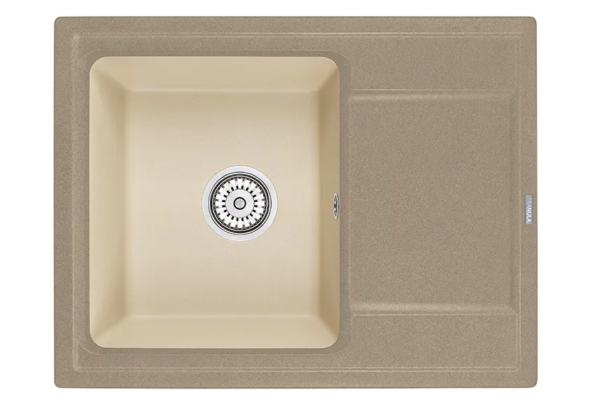 HI-65, ПЕСОК/БРЮТ,ГИБРИД кухонная мойка , кварц GRANULA HI-65-ST114 - Вид №1