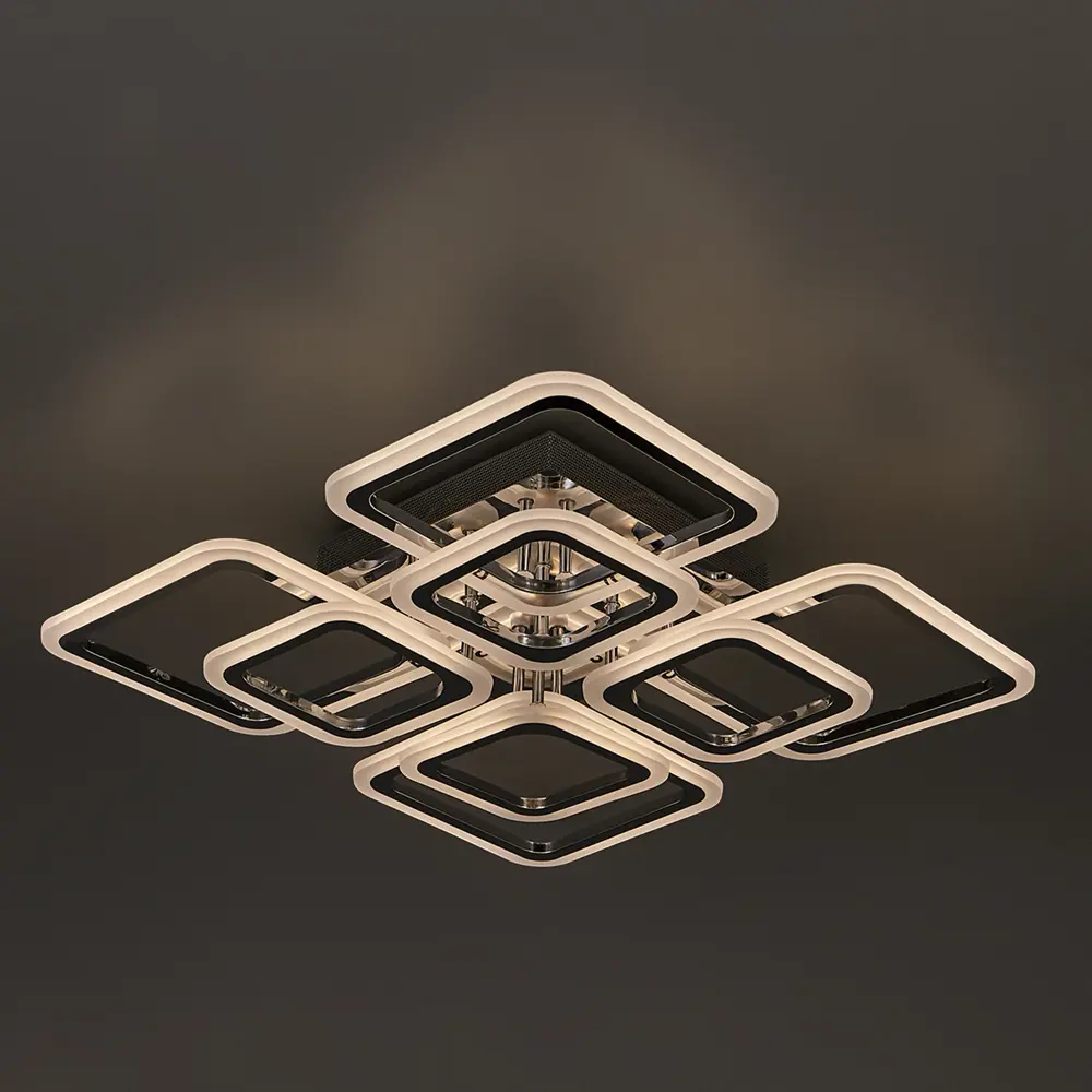 СЕМЬ ОГНЕЙ SF7100/8C-CR LED — умная потолочная люстра с регулируемой подсветкой 84168092 STLM-0046689 - Вид №3