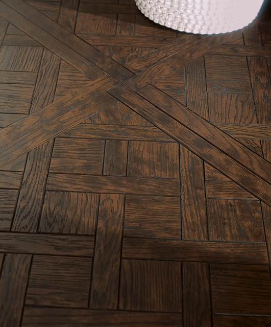 Quad28 Tifernoit Versailles - дуб, морилка под коричневый орех Parquet - Вид №2