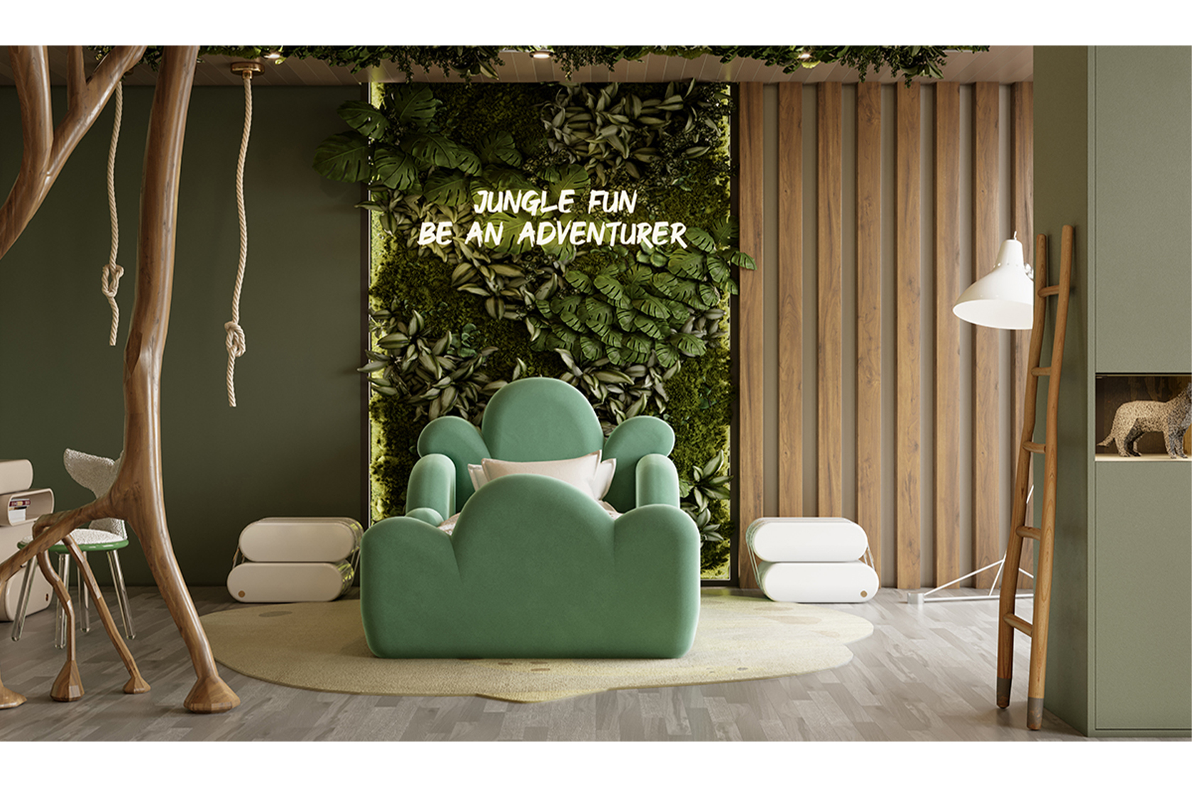 CIST792 Детская односпальная кровать Тристен Circu  - Вид №7