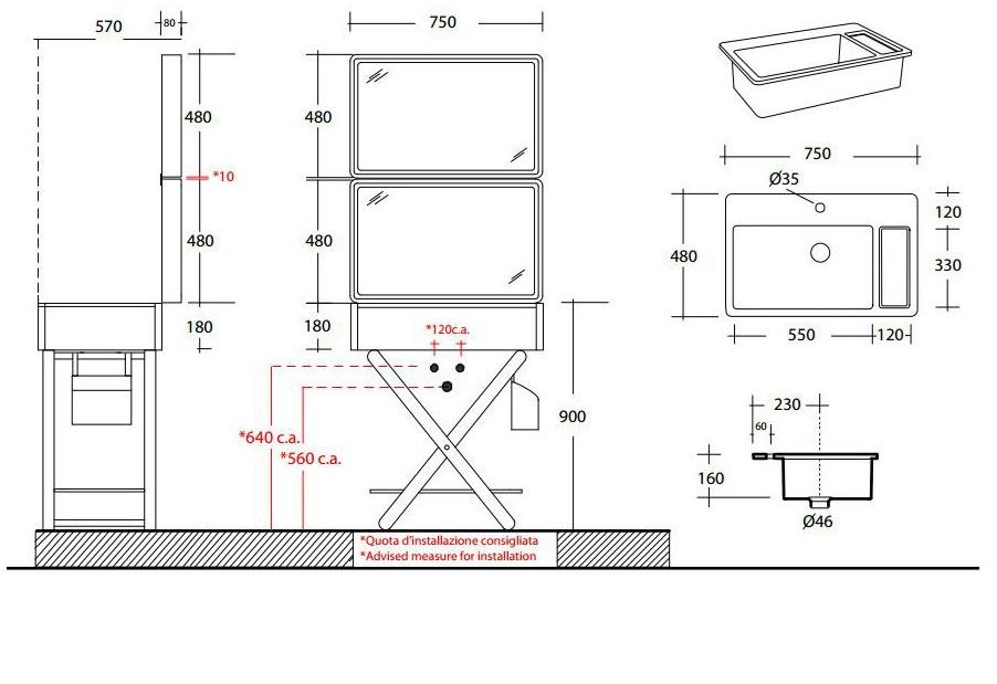 Напольная раковина стоящая овальная Olympia Ceramica My bag sun-id-1485675 - Вид №10