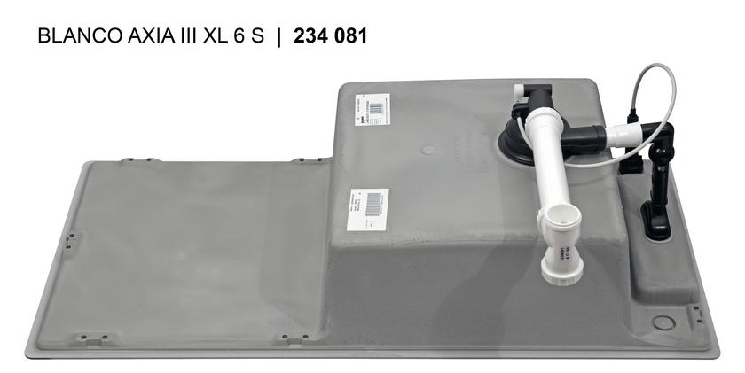 523519 Кухонная мойка Blanco Axia III XL 6 S с доской из стекла кофе  Blanco Axia Кофе - Вид №3