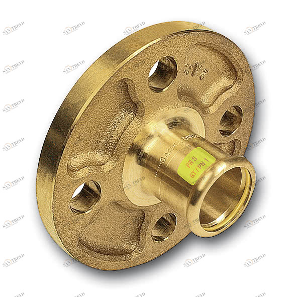 110RGPF54 SANHA 10-RG-PF пресс-фитинг газ, бронза, фланец, ВПр DN 50 / 54mm мм 