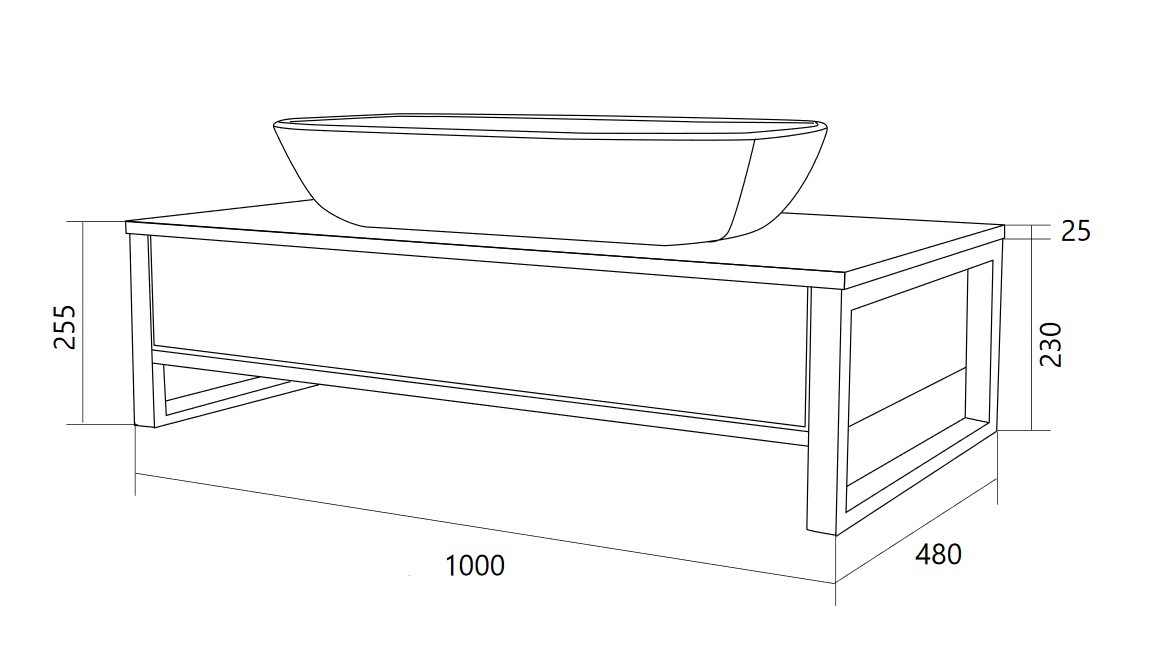 У85847 Тумба GRUNGE LOFT 100П 1в.я Дуб Намибия 1 Marka GRUNGE LOFT  - Вид №7