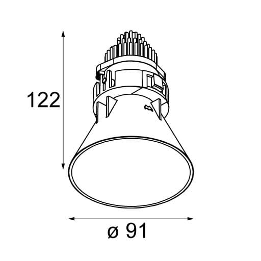 Утопленный светодиодный прожектор Modular Lighting Instruments TETRIX ARCH-00070432 - Вид №132