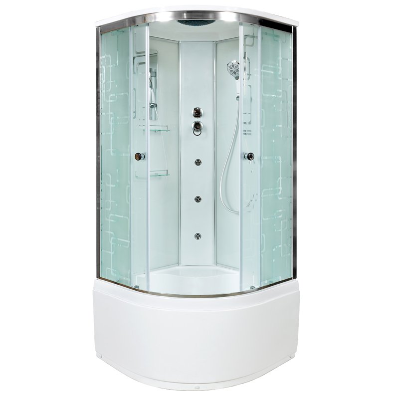 L 901 с гм. и эл. Душевая кабина DETO Серия L ЕМ4510 с гидромассажем (гм.) - Вид №18