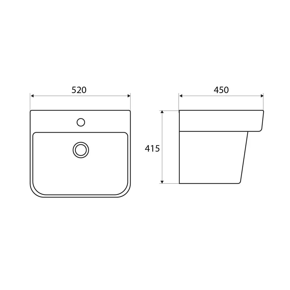 Santreyd Oasis — подвесная керамическая раковина для современной ванной 89394881 STLM-1368149 - Вид №5
